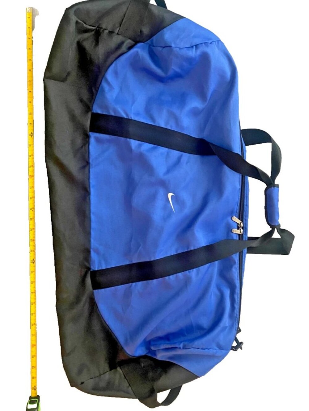 Vintage 90s Nike Duffle Bag Extra Large Royal Blue Nylon Gym Bag